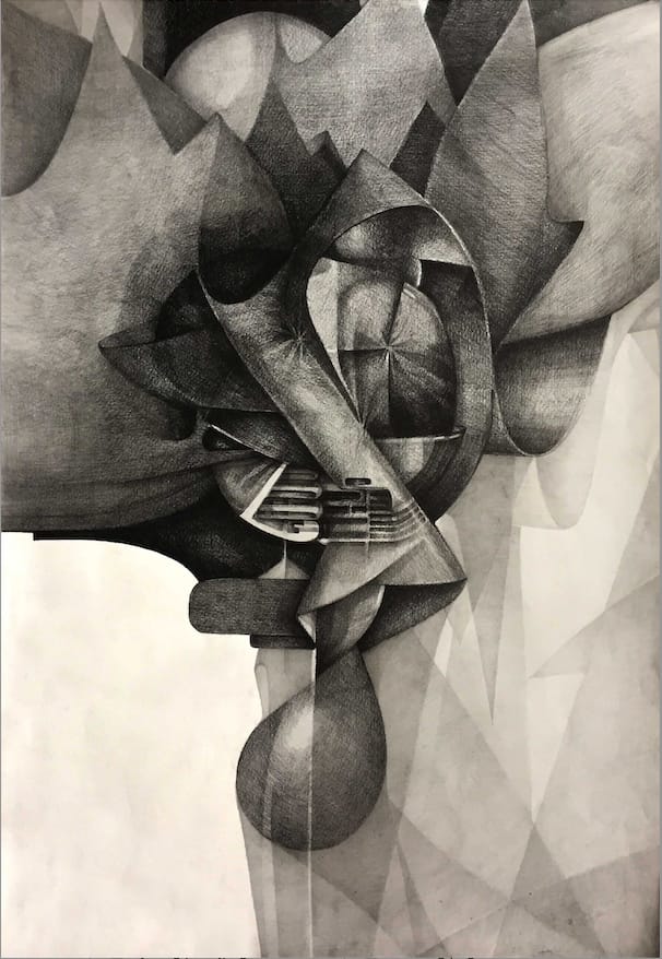 MOURNING by Elena Sofia Bobei — Graphite on paper