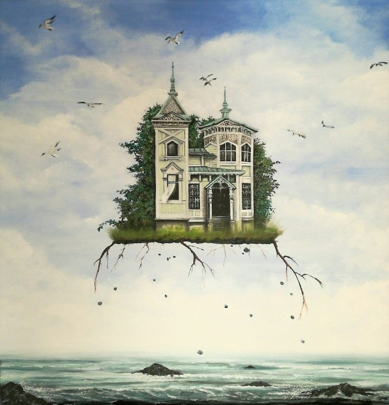 High Up In The Sky… I Build My Castle by Danielle Brits, Oil on canvas