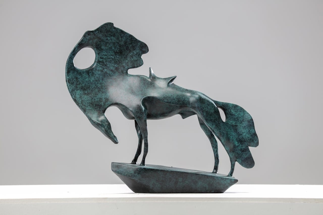 The Horse by Davaasambuu.T, Bronze sculpture, 2024