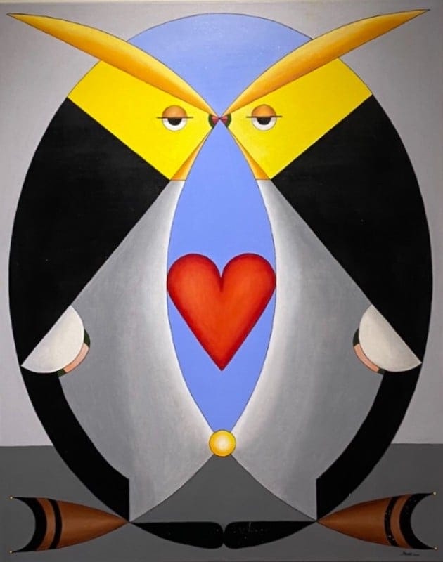The Lovers by Kirsten Høst, Oil on canvas