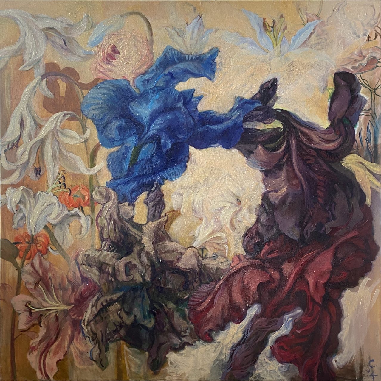 Orphic Circle by Lucie Crocro, Oil on canvas, 2023