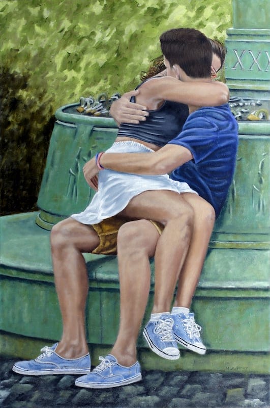 Embrace by Michael Lawrence, Oil on canvas