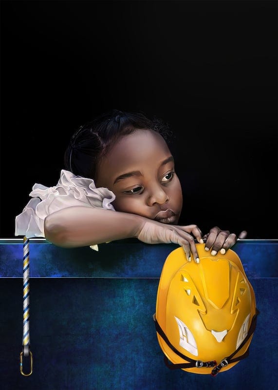 Where is Dad? by Michelle Crudele, Digital Artwork