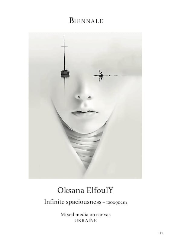 Infinite Spaciousness by Oksana Elfouly, Mixed media on canvas