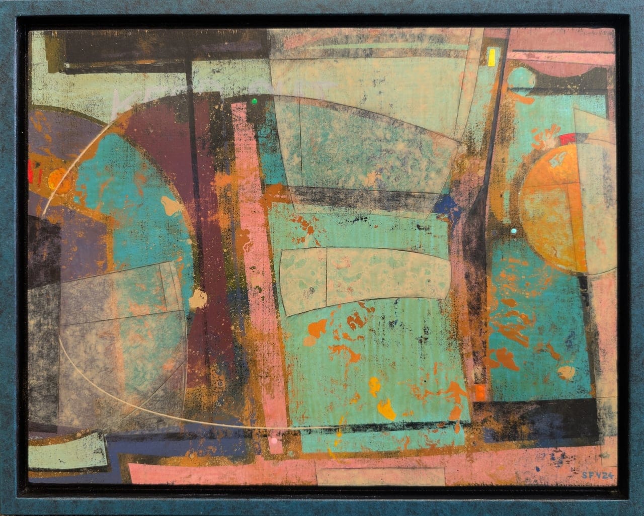 new world 4 by Steven F Vero A.O.C.A., Acrylic on board, 2024