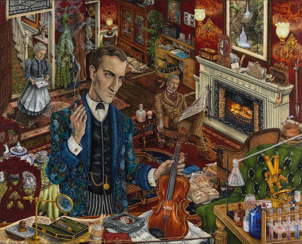 Holmes at Home by Steven Joseph Gonsalves, Oil on canvas
