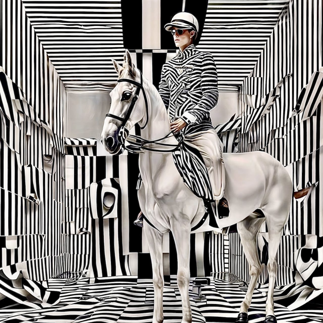 A Journey Through Perception by Valiantsina Sheliah, Digital Artwork on paper, 2025