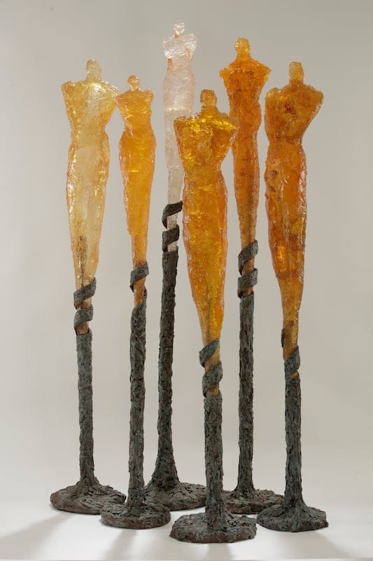 We The Light #3, InBodied Light series by ZaHaVa Sherez, Mixed media sculpture