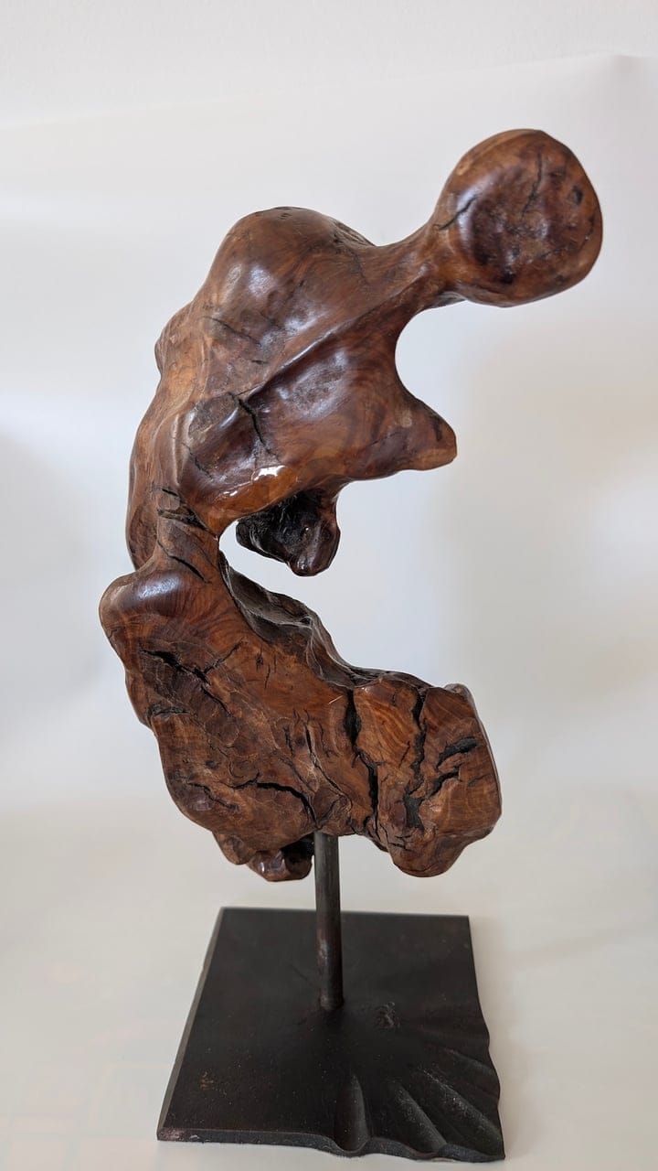 Dance Me To The End Of Love by Zeev Degani, Wood sculpture, 2020